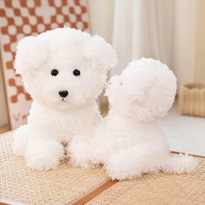 Peluche Chien Bichon Frisé